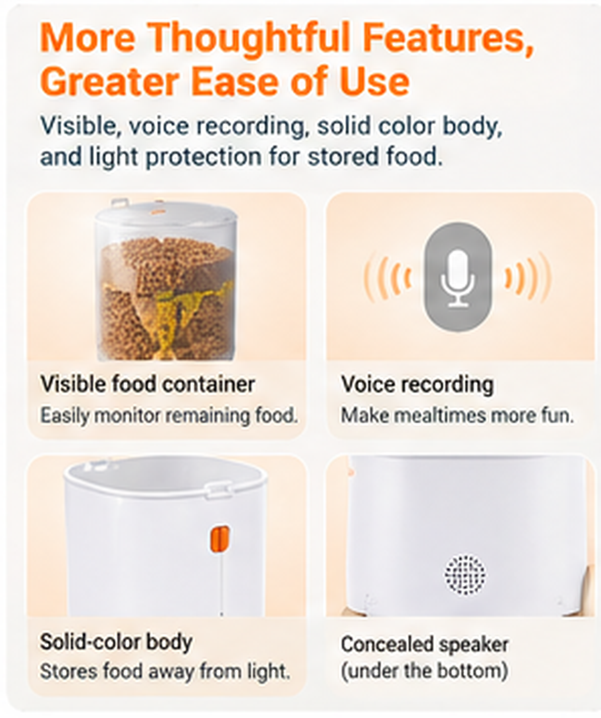 5L Pet Intelligent Feeder APP Control Remote One Machine Double Bowl Cat and Dog Automatic Feeder --4 pcs
